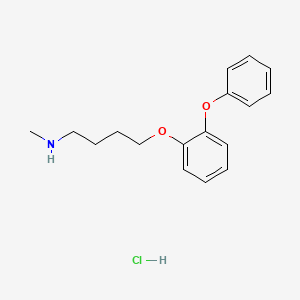 molecular formula C17H22ClNO2 B14549476 N-methyl-4-(2-phenoxyphenoxy)butan-1-amine;hydrochloride CAS No. 62232-52-4