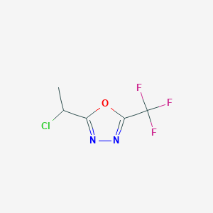 2-(1-Chloroethyl)-5-(trifluoromethyl)-1,3,4-oxadiazole