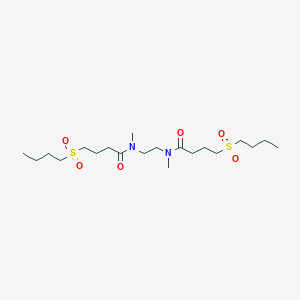 molecular formula C20H40N2O6S2 B14549490 N,N'-(Ethane-1,2-diyl)bis[4-(butane-1-sulfonyl)-N-methylbutanamide] CAS No. 61797-37-3