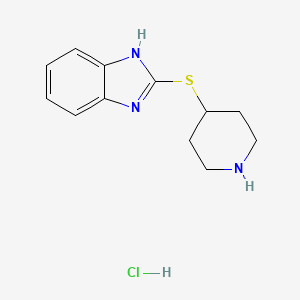 2-(piperidin-4-ylthio)-1H-benzo[d]imidazole hydrochloride