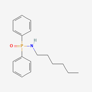 molecular formula C18H24NOP B14549502 Phosphinic amide, N-hexyl-P,P-diphenyl- CAS No. 62316-73-8