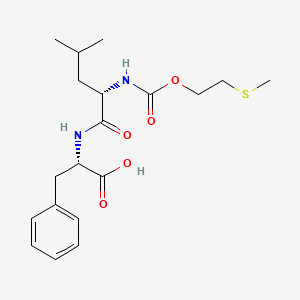 molecular formula C19H28N2O5S B14549521 N-{[2-(Methylsulfanyl)ethoxy]carbonyl}-L-leucyl-L-phenylalanine CAS No. 61878-26-0