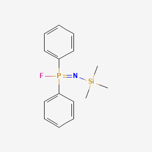 molecular formula C15H19FNPSi B14549529 P,P-Diphenyl-N-(trimethylsilyl)phosphinimidic fluoride CAS No. 61701-85-7