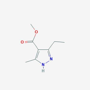 molecular formula C8H12N2O2 B1454953 methyl 5-ethyl-3-methyl-1H-pyrazole-4-carboxylate CAS No. 89270-11-1