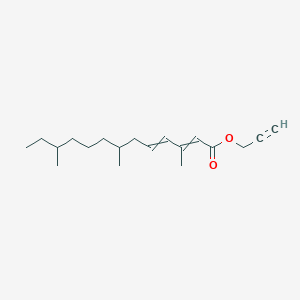 molecular formula C19H30O2 B14549551 prop-2-ynyl 3,7,11-trimethyltrideca-2,4-dienoate CAS No. 61747-65-7