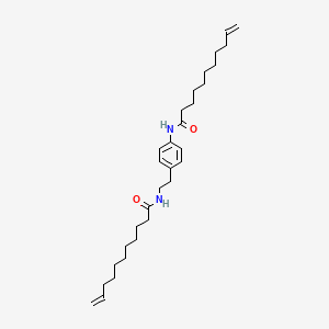 molecular formula C30H48N2O2 B14549558 N-(4-{2-[(Undec-10-enoyl)amino]ethyl}phenyl)undec-10-enamide CAS No. 61796-72-3