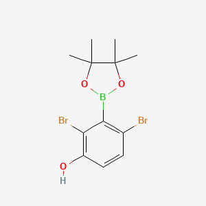 2,4-Dibromo-3-(4,4,5,5-tetramethyl-1,3,2-dioxaborolan-2-yl)phenol