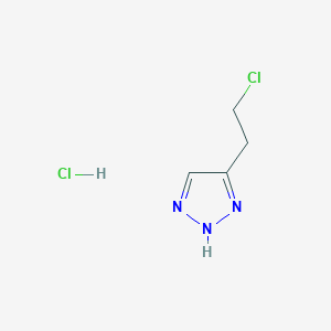 4-(2-chloroethyl)-1H-1,2,3-triazole hydrochloride