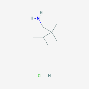 molecular formula C7H16ClN B1454959 2,2,3,3-Tetramethylcyclopropan-1-amine hydrochloride CAS No. 1269455-96-0