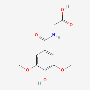 molecular formula C11H13NO6 B14549617 N-(4-Hydroxy-3,5-dimethoxybenzoyl)glycine CAS No. 62098-75-3