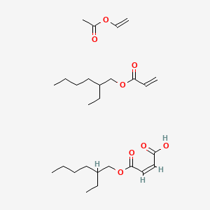 molecular formula C27H46O8 B14549663 ethenyl acetate;(Z)-4-(2-ethylhexoxy)-4-oxobut-2-enoic acid;2-ethylhexyl prop-2-enoate CAS No. 61909-78-2