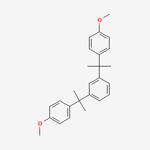 molecular formula C26H30O2 B14549678 Benzene, 1,3-bis[1-(4-methoxyphenyl)-1-methylethyl]- CAS No. 61907-77-5