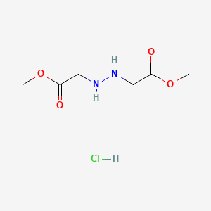 molecular formula C6H13ClN2O4 B1454968 Dimethyl 2,2'-hydrazine-1,2-diyldiacetate hydrochloride CAS No. 1401425-84-0