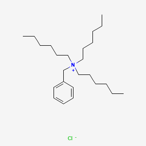 molecular formula C25H46ClN B14549703 N-Benzyl-N,N-dihexylhexan-1-aminium chloride CAS No. 62017-60-1