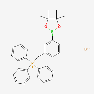 molecular formula C31H33BBrO2P B1454971 3-(4,4,5,5-Tetramethyl-1,3,2-dioxaboratophenyl)-methyl triphenylphosphonium bromide CAS No. 1247025-85-9