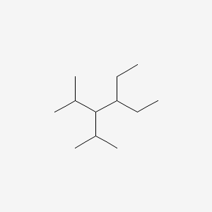 molecular formula C12H26 B14549738 4-Ethyl-2-methyl-3-(propan-2-yl)hexane CAS No. 62199-78-4