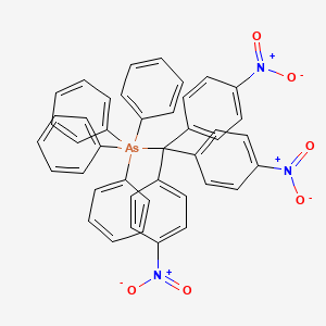 molecular formula C43H32AsN3O6 B14549749 Tetraphenyl[tris(4-nitrophenyl)methyl]-lambda~5~-arsane CAS No. 62122-55-8