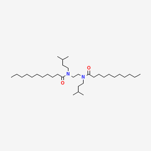 molecular formula C34H68N2O2 B14549772 N,N'-(Ethane-1,2-diyl)bis[N-(3-methylbutyl)undecanamide] CAS No. 61839-56-3