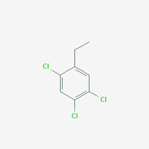 molecular formula C8H7Cl3 B14549776 Benzene, 1,2,4-trichloro-5-ethyl CAS No. 61911-54-4