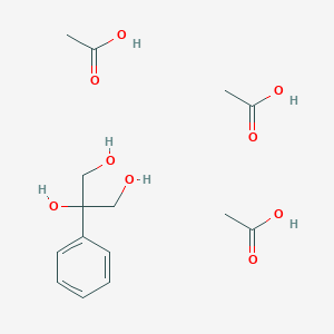 molecular formula C15H24O9 B14549803 Acetic acid;2-phenylpropane-1,2,3-triol CAS No. 61682-24-4