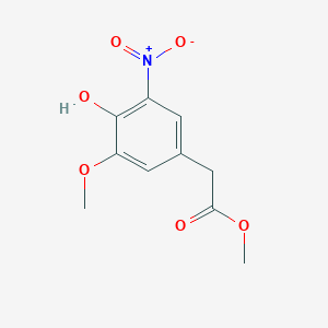 molecular formula C10H11NO6 B1454981 methyl 2-(4-hydroxy-3-methoxy-5-nitrophenyl)acetate CAS No. 1072150-31-2