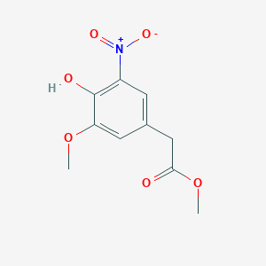molecular formula C10H11NO6 B1454981 Methyl (4-hydroxy-3-methoxy-5-nitrophenyl)acetate CAS No. 1072150-31-2