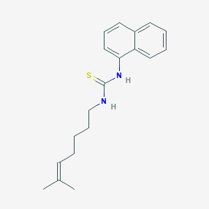 molecular formula C19H24N2S B14549828 N-(6-Methylhept-5-en-1-yl)-N'-naphthalen-1-ylthiourea CAS No. 61755-55-3