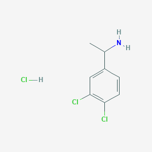 molecular formula C8H10Cl3N B1454986 1-(3,4-Dichlorophenyl)ethanamine HCl CAS No. 89981-76-0
