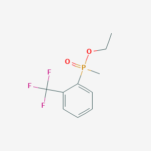 molecular formula C10H12F3O2P B14549864 Ethyl methyl[2-(trifluoromethyl)phenyl]phosphinate CAS No. 61820-20-0
