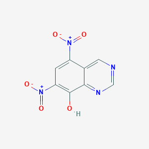 molecular formula C8H4N4O5 B14549867 5,7-Dinitroquinazolin-8-ol CAS No. 62011-96-5