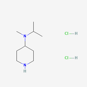 molecular formula C9H22Cl2N2 B1454991 N-methyl-N-(propan-2-yl)piperidin-4-amine dihydrochloride CAS No. 548769-26-2