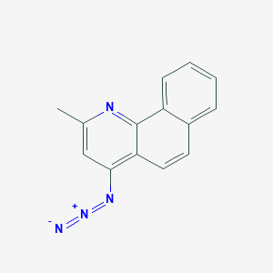 molecular formula C14H10N4 B14549973 4-Azido-2-methylbenzo[H]quinoline CAS No. 61773-10-2