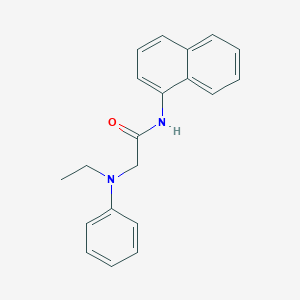 molecular formula C20H20N2O B14550031 N~2~-Ethyl-N-naphthalen-1-yl-N~2~-phenylglycinamide CAS No. 62227-38-7
