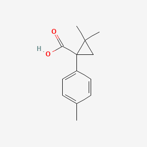 2,2-Dimethyl-1-(4-methylphenyl)cyclopropanecarboxylic acid