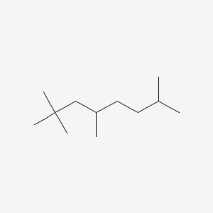 molecular formula C12H26 B14550078 2,2,4,7-Tetramethyloctane CAS No. 62183-82-8
