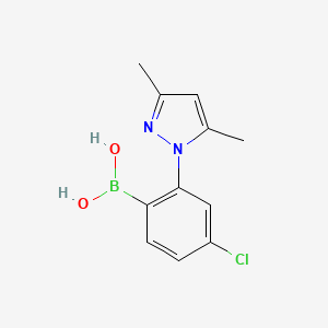 [4-chloro-2-(3,5-dimethyl-1H-pyrazol-1-yl)phenyl]boronic acid