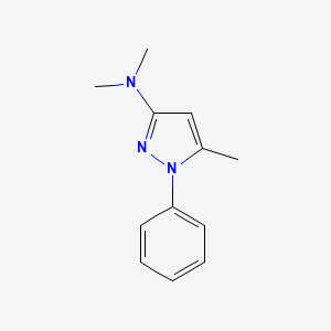 molecular formula C12H15N3 B14550099 N,N,5-Trimethyl-1-phenyl-1H-pyrazol-3-amine CAS No. 62235-98-7