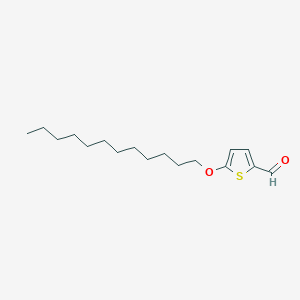molecular formula C17H28O2S B14550101 5-(Dodecyloxy)thiophene-2-carbaldehyde CAS No. 62071-20-9