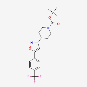 N-Boc 4-(5-(4-(trifluoromethyl)phenyl) isoxazol-3-YL)piperidine