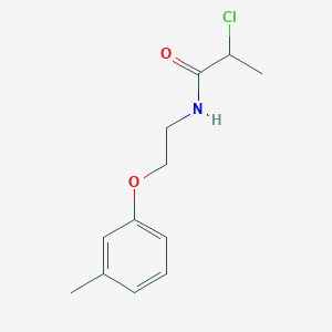 2-chloro-N-[2-(3-methylphenoxy)ethyl]propanamide