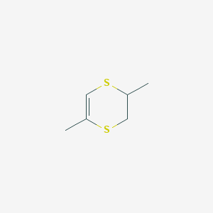 molecular formula C6H10S2 B14550176 2,5-Dimethyl-2,3-dihydro-1,4-dithiine CAS No. 61947-19-1
