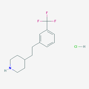 4-{2-[3-(Trifluoromethyl)phenyl]ethyl}piperidine hydrochloride