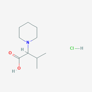 3-Methyl-2-(piperidin-1-yl)butanoic acid hydrochloride