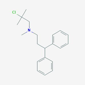 molecular formula C20H26ClN B145502 2-chloro-N-(3,3-diphenylpropyl)-N,2-dimethylpropan-1-amine CAS No. 936491-32-6