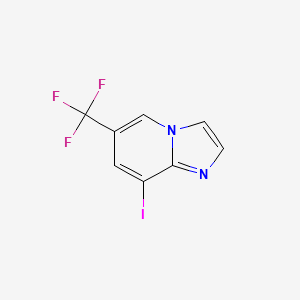 molecular formula C8H4F3IN2 B1455023 8-Iodo-6-(trifluoromethyl)imidazo[1,2-a]pyridine CAS No. 1048913-78-5