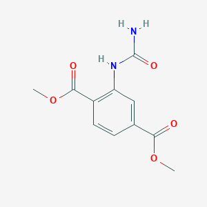 molecular formula C11H12N2O5 B1455024 Dimethyl 2-ureidoterephthalate CAS No. 956100-56-4