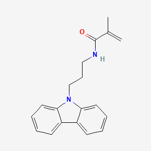molecular formula C19H20N2O B14550243 N-[3-(9H-Carbazol-9-YL)propyl]-2-methylprop-2-enamide CAS No. 61734-63-2
