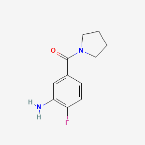 (3-Amino-4-fluorophenyl)(pyrrolidin-1-yl)methanone