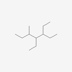 molecular formula C12H26 B14550287 3,4-Diethyl-5-methylheptane CAS No. 62198-99-6
