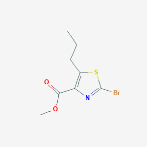 molecular formula C8H10BrNO2S B1455033 Methyl 2-bromo-5-propylthiazole-4-carboxylate CAS No. 1120214-96-1